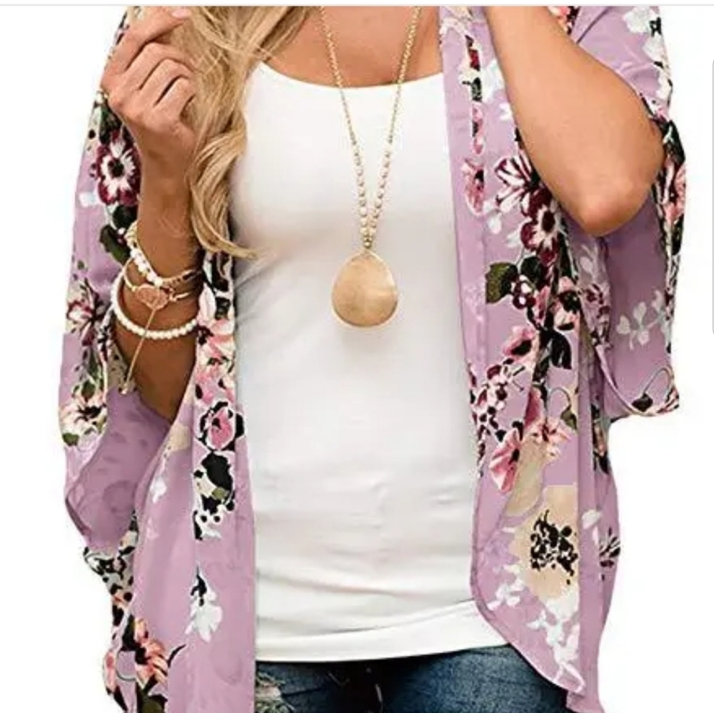 Pink Sheer Cardigan